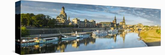 Elbe River, and City Skyline, Dresden, Saxony, Germany-Jon Arnold-Premier Image Canvas