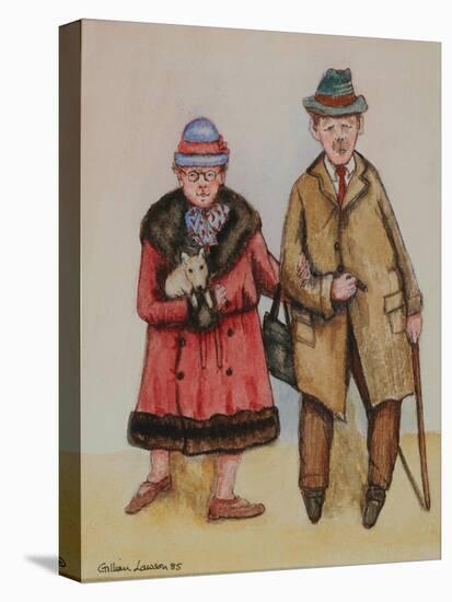 Elderly Couple, 1985-Gillian Lawson-Premier Image Canvas