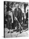 Elderly Couple Playing a Game of Shuffleboard on Outdoor Court at Hotel-Alfred Eisenstaedt-Premier Image Canvas