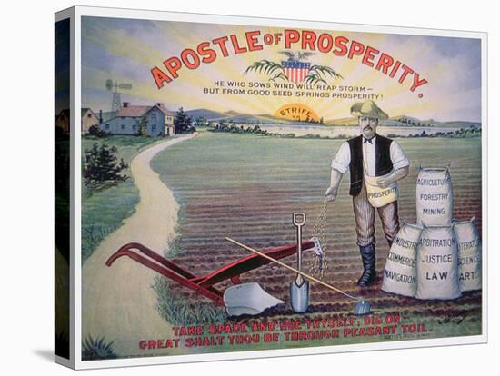 Election Poster Depicting Theodore Roosevelt as the 'Apostle of Prosperity', 1903-American School-Premier Image Canvas