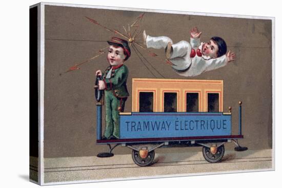 Electric Tramway, 19th Century-null-Premier Image Canvas