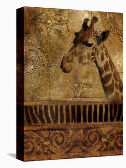 Elegant Safari III (Giraffe)-Patricia Pinto-Stretched Canvas