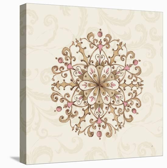 Elegant Season Snowflake III Pink-Daphne Brissonnet-Stretched Canvas