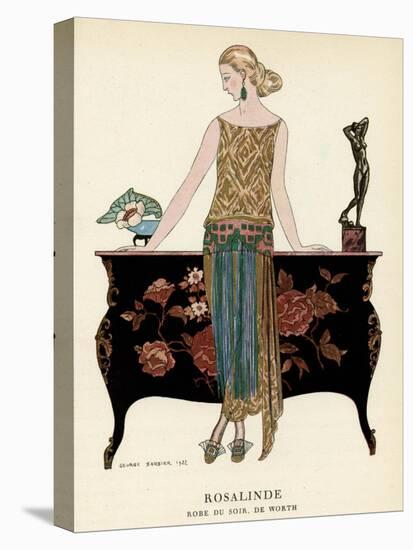 Elegant Woman in Visiting Dress 1922-Georges Barbier-Premier Image Canvas