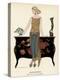 Elegant Woman in Visiting Dress 1922-Georges Barbier-Premier Image Canvas