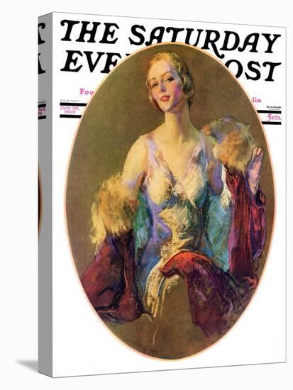 "Elegant Woman," Saturday Evening Post Cover, July 30, 1932-Guy Hoff-Premier Image Canvas