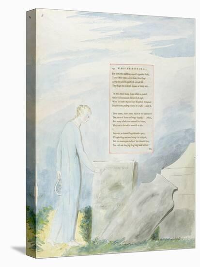 'Elegy Written in a Country Church-Yard', Design 112 from 'The Poems of Thomas Gray', 1797-98 (W/C-William Blake-Premier Image Canvas