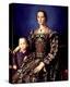 Eleonora of Toledo with her Son Giovanni de Medici-Agnolo Bronzino-Stretched Canvas