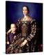 Eleonora of Toledo with her Son Giovanni de Medici-Agnolo Bronzino-Stretched Canvas