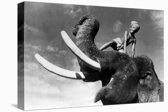 Elephant Boy, De Robertflaherty Et Zoltankorda Avec Sabu, 1937-null-Stretched Canvas