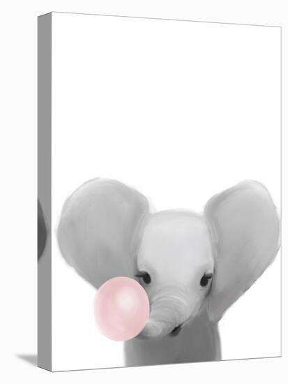 Elephant Bubble Gum.-Leah Straatsma-Stretched Canvas