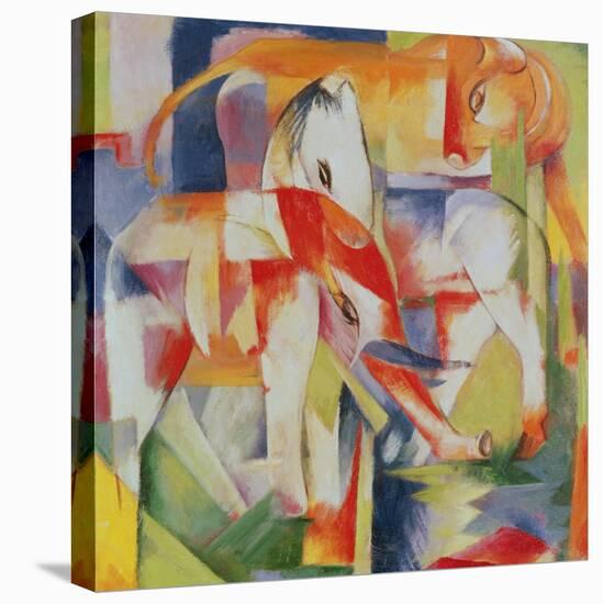 Elephant, Horse and Cow, 1914-Franz Marc-Premier Image Canvas