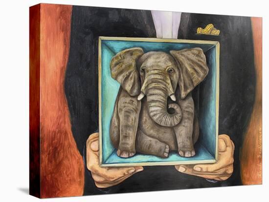 Elephant in a Box-Leah Saulnier-Premier Image Canvas
