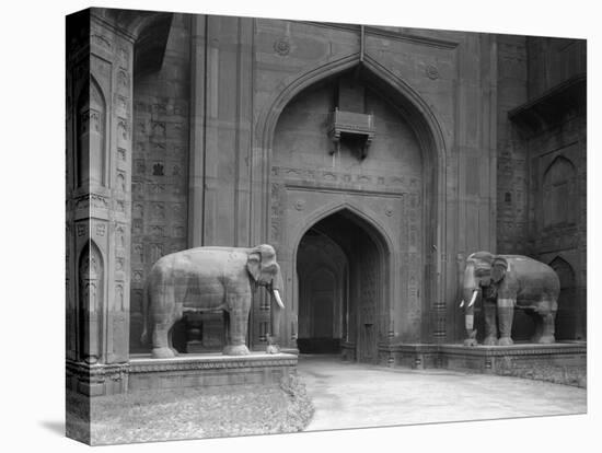 Elephant Statues at Red Fort-Philip Gendreau-Premier Image Canvas