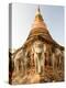 Elephant Statues at the Base of Wat Cahang Lom, Thailand-Gavriel Jecan-Premier Image Canvas