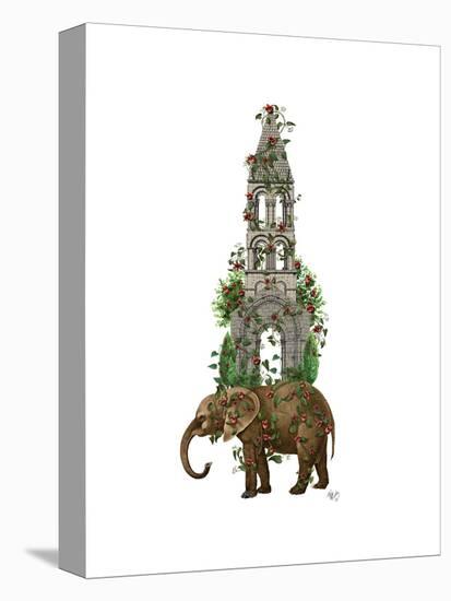 Elephant Tower-Fab Funky-Stretched Canvas