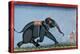 Elephant & Trainer, C1750-null-Premier Image Canvas