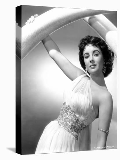 Elephant Walk, Elizabeth Taylor, in a Dress by Edith Head, 1954-null-Stretched Canvas