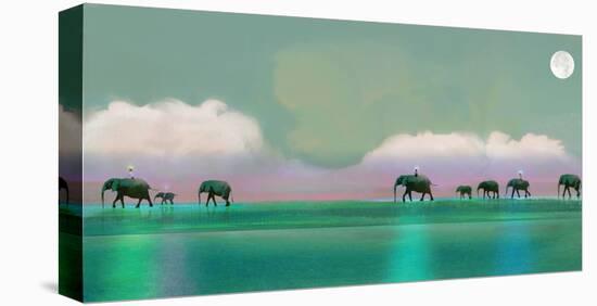 Elephant Walk-Nancy Tillman-Stretched Canvas