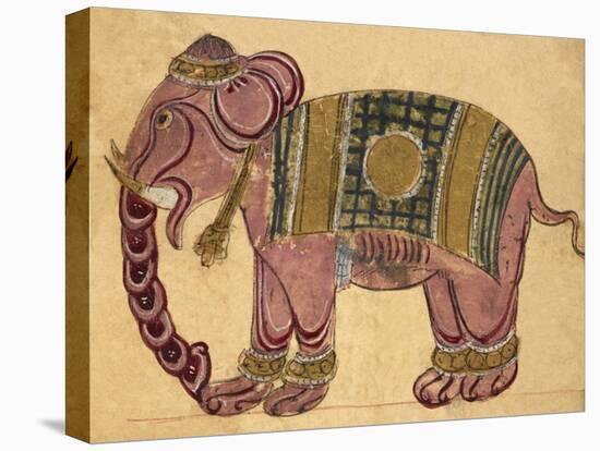 Elephant Wearing a Caparison-Aristotle ibn Bakhtishu-Premier Image Canvas