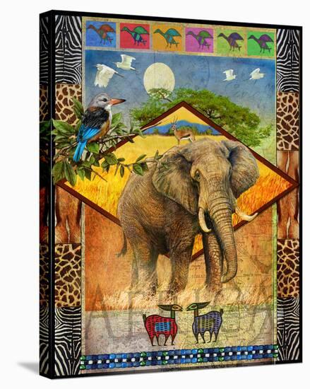 Elephant-Chris Vest-Stretched Canvas