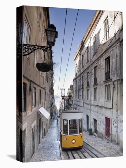 Elevador Da Bica, Bairro Alto District, Lisbon, Portugal-Michele Falzone-Premier Image Canvas