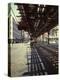 Elevated Rail and Streetcar in New York Times Square-Andreas Feininger-Premier Image Canvas