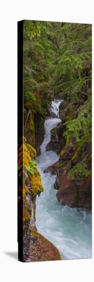 Elevated View of a Creek, Mcdonald Creek, Us Glacier National Park, Montana, USA-null-Premier Image Canvas