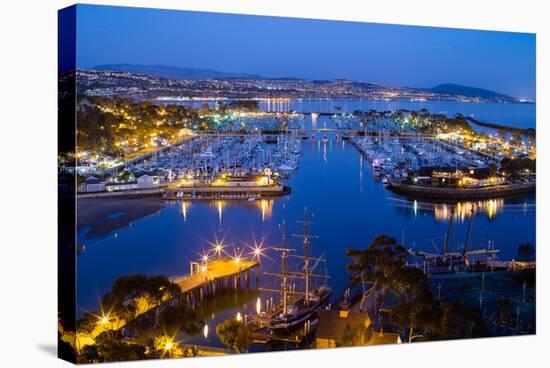 Elevated View of a Harbor, Dana Point Harbor, Dana Point, Orange County, California, USA-null-Premier Image Canvas