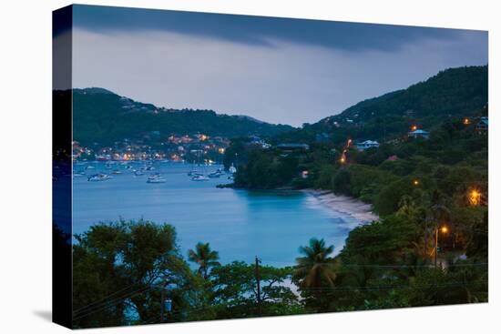 Elevated view of Admiralty Bay, Port Elizabeth, Bequia, Saint Vincent And The Grenadines-null-Premier Image Canvas