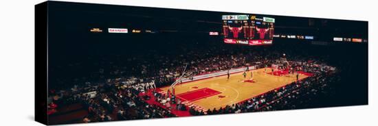 Elevated view of basketball stadium, United Center, Chicago, Cook county, Illinois, USA-null-Premier Image Canvas