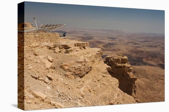 Elevated view of desert, Makhtesh Ramon, Mitzpe Ramon, Negev, Israel-null-Premier Image Canvas