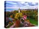 Elevated view of Grosse Point Lighthouse in Evanston, Cook County, Illinois, USA-null-Premier Image Canvas