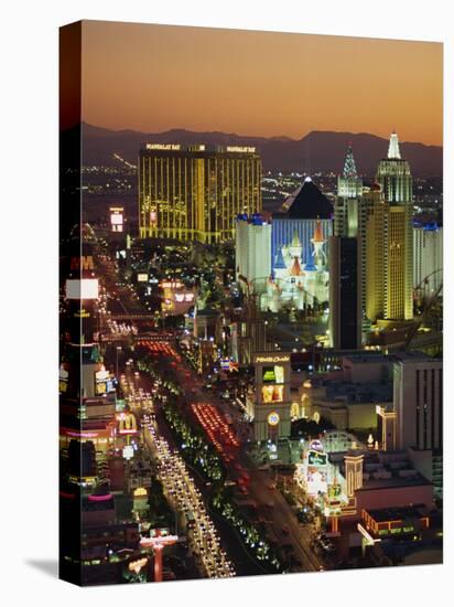 Elevated View of Hotels and Casinos, Las Vegas, Nevada, United States of America, North America-Gavin Hellier-Premier Image Canvas