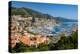 Elevated view of Monte-Carlo and harbor in the Principality of Monaco, Western Europe on the Med...-null-Premier Image Canvas