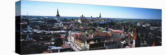 Elevated view of Old town, Tallinn, Estonia-null-Premier Image Canvas