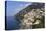 Elevated View of Positano Beach and Cliffs, Costiera Amalfitana (Amalfi Coast), Campania, Italy-Eleanor Scriven-Premier Image Canvas