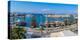 Elevated view of ships in Kos Harbour, Kos Town, Kos, Dodecanese, Greek Islands, Greece, Europe-Frank Fell-Premier Image Canvas