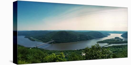 Elevated View of the Hudson River from Bear Mountain, Bear Mountain State Park-null-Premier Image Canvas