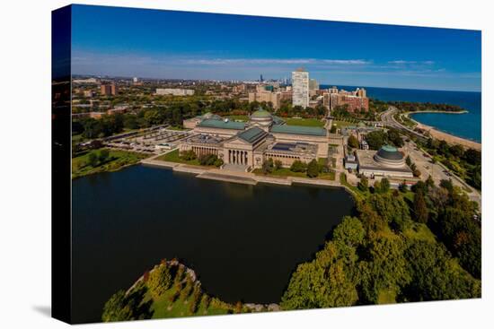 Elevated view of the Museum of Science and Industry, Chicago, Illinois, USA-null-Premier Image Canvas