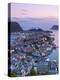 Elevated View over Alesund at Dusk, Sunnmore, More Og Romsdal, Norway-Doug Pearson-Premier Image Canvas