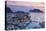 Elevated View over Alesund Illuminated at Dusk-Doug Pearson-Premier Image Canvas
