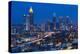 Elevated View over Interstate 85 Passing the Atlanta Skyline-Gavin Hellier-Premier Image Canvas