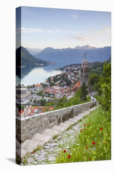 Elevated View over Kotor's Stari Grad (Old Town) and the Bay of Kotor, Kotor, Montenegro-Doug Pearson-Premier Image Canvas