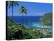 Elevated View Over Marigot Bay, Island of St. Lucia, Windward Islands, West Indies, Caribbean-Yadid Levy-Premier Image Canvas