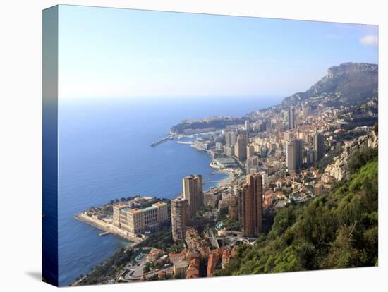 Elevated View over the City, Monte Carlo, Monaco, Cote D'Azur, Mediterranean, Europe-Vincenzo Lombardo-Premier Image Canvas