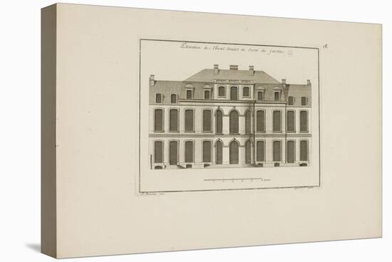 Elevation of the Amelot Mansion House, View from the Garden-Jean Mariette-Premier Image Canvas