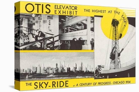 Elevator and Sky Ride, Chicago World's Fair-null-Stretched Canvas