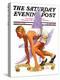 "Eleventh Olympiad," Saturday Evening Post Cover, August 8, 1936-J.F. Kernan-Premier Image Canvas