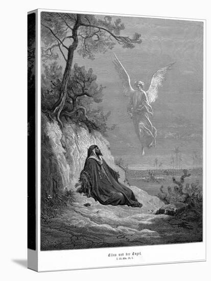 Elijah Goes into Wilderness and Asks to Die, But an Angel Comes and Bids Him 'Arise and Eat, 1866-null-Premier Image Canvas
